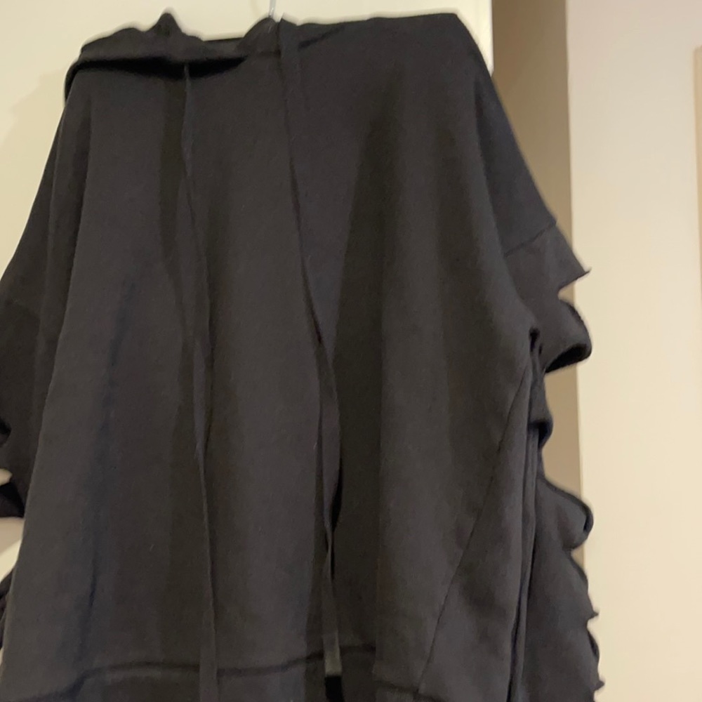 Alo black hooded cutout sweatshirt